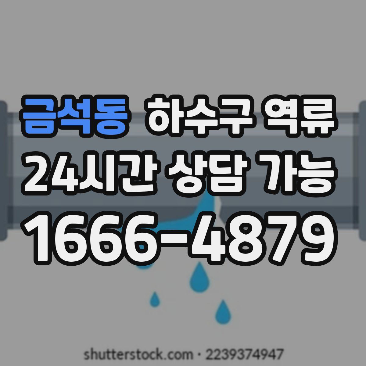 금석동 하수구 역류