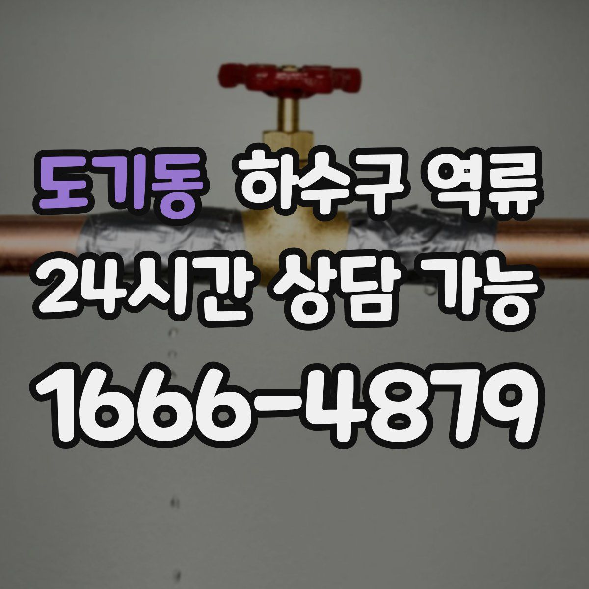 도기동 하수구 역류