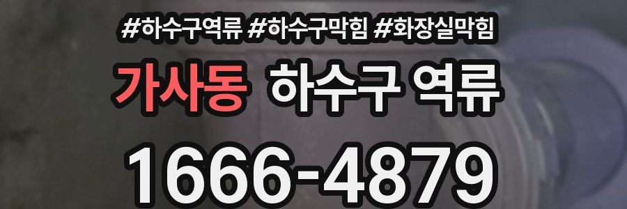 가사동 하수구 역류