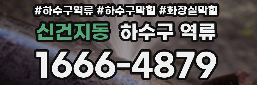 신건지동 하수구 역류