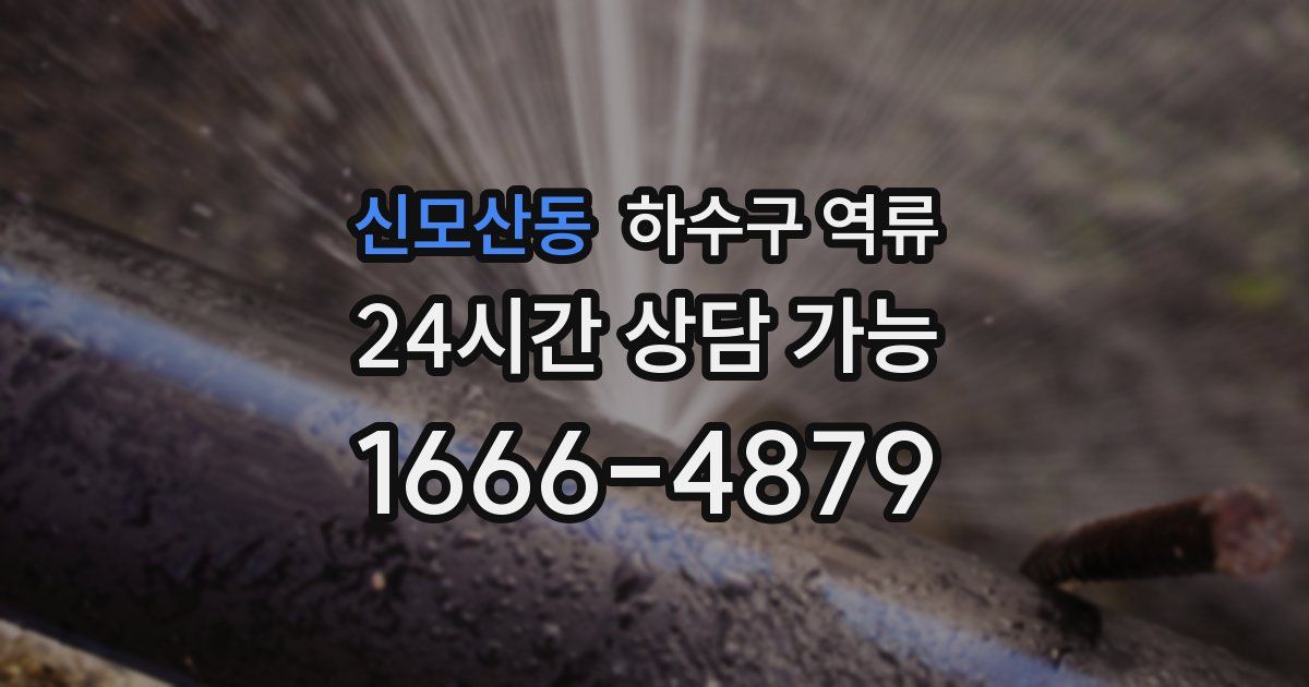 신모산동 하수구 역류