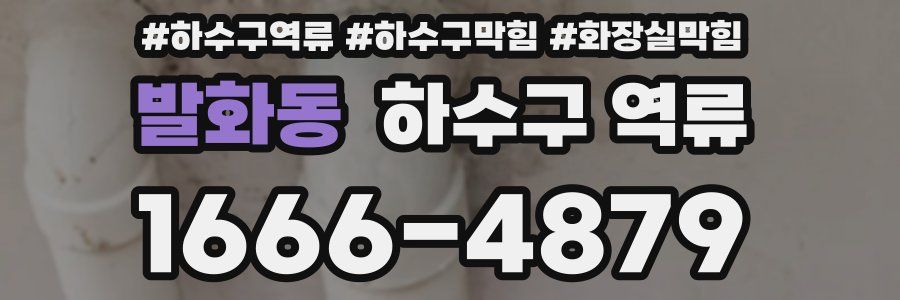 발화동 하수구 역류