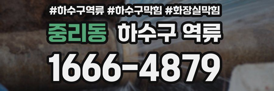 중리동 하수구 역류