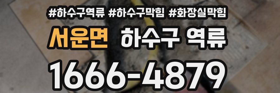 서운면 하수구 역류