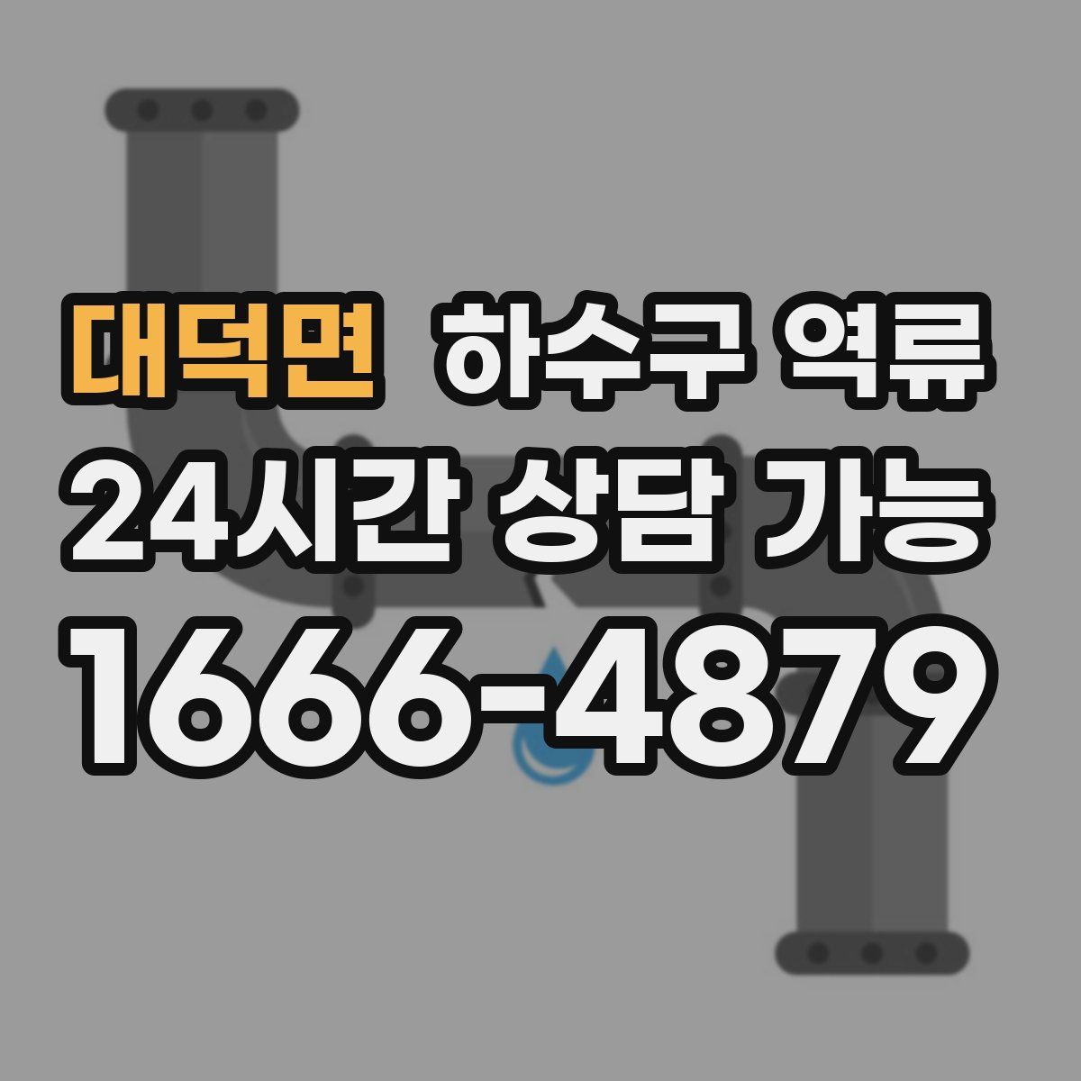 대덕면 하수구 역류