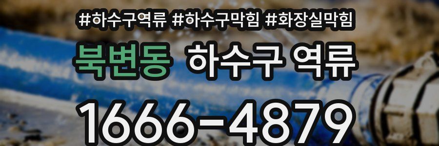 북변동 하수구 역류