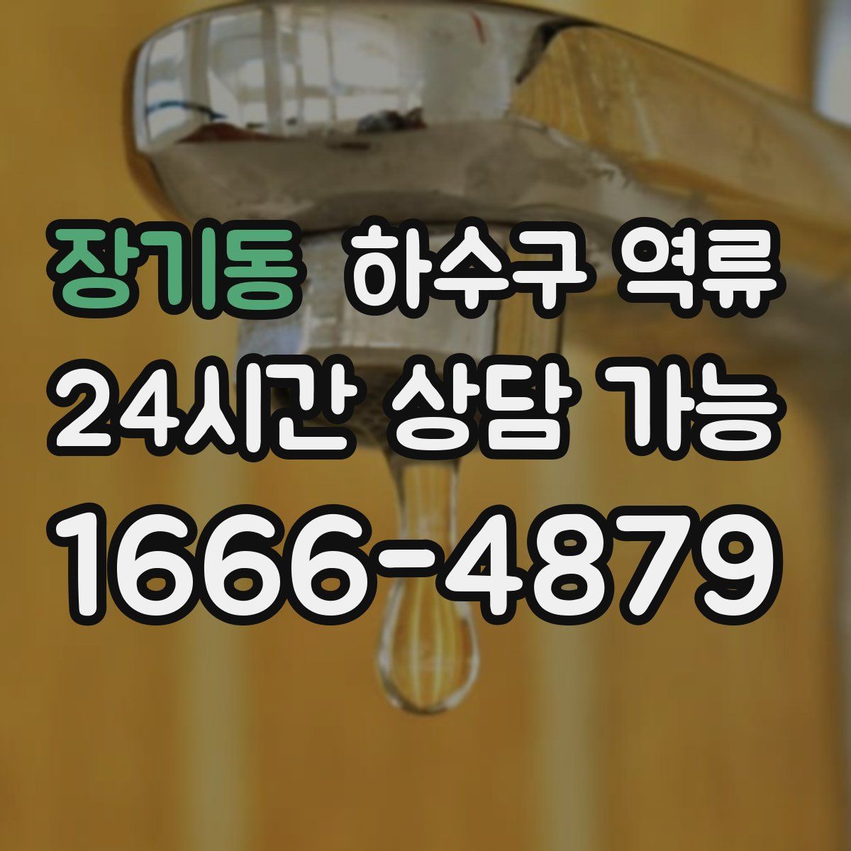 장기동 하수구 역류