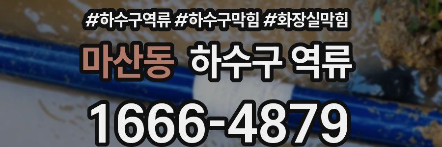 마산동 하수구 역류