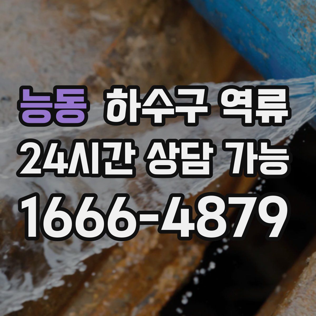 능동 하수구 역류