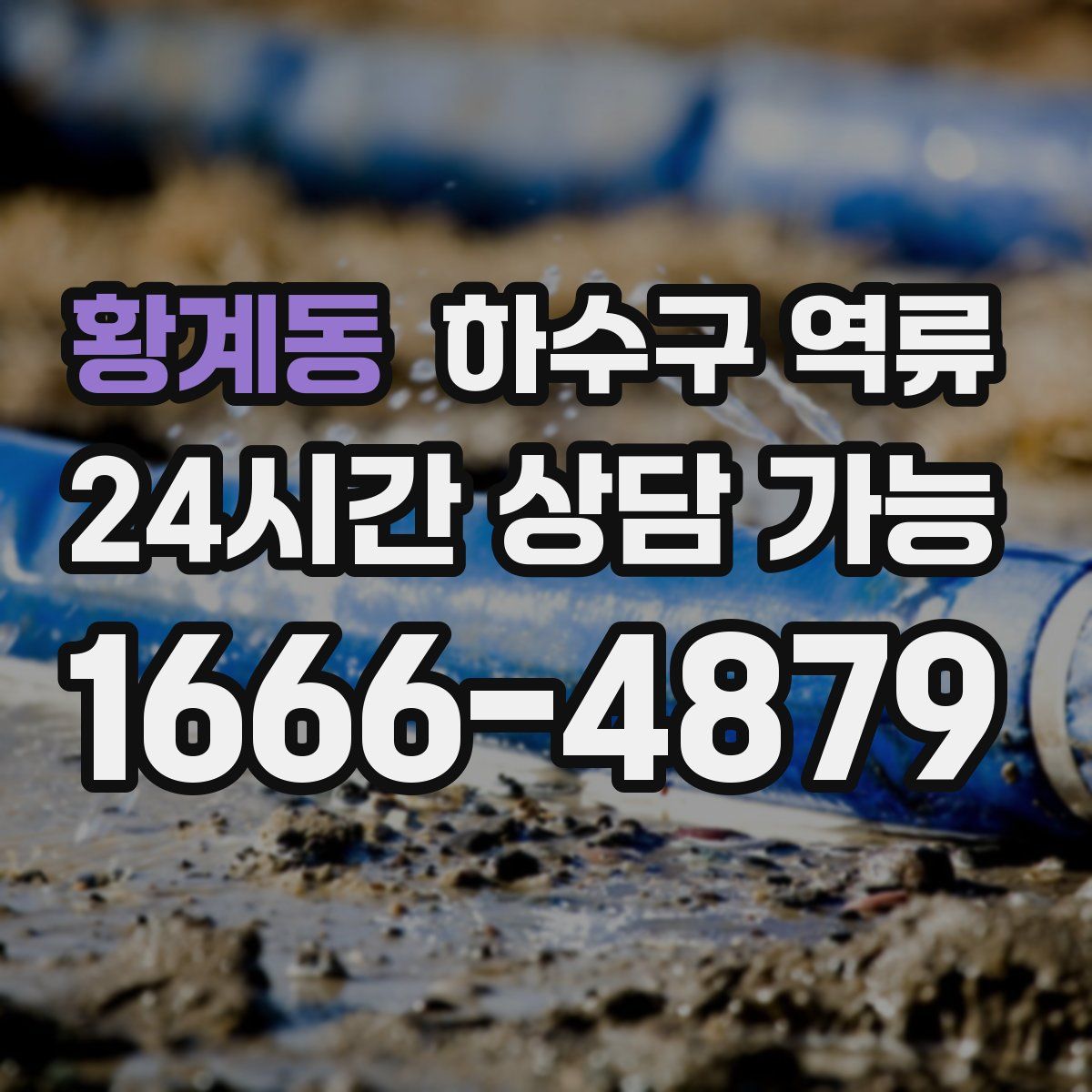 황계동 하수구 역류