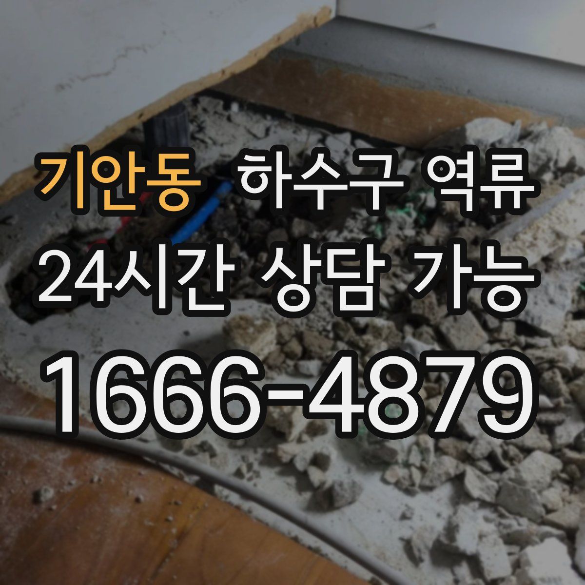 기안동 하수구 역류