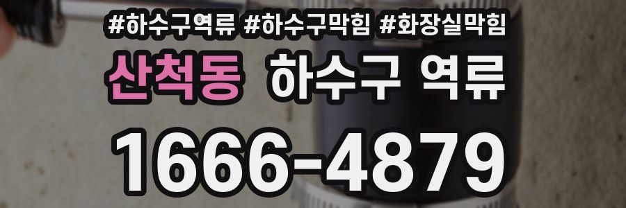 산척동 하수구 역류