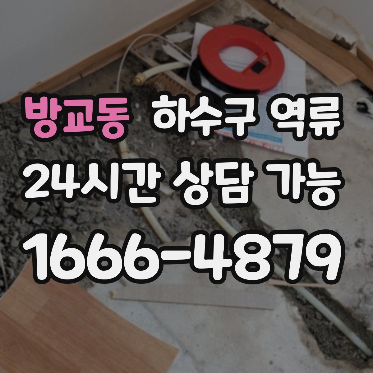 방교동 하수구 역류