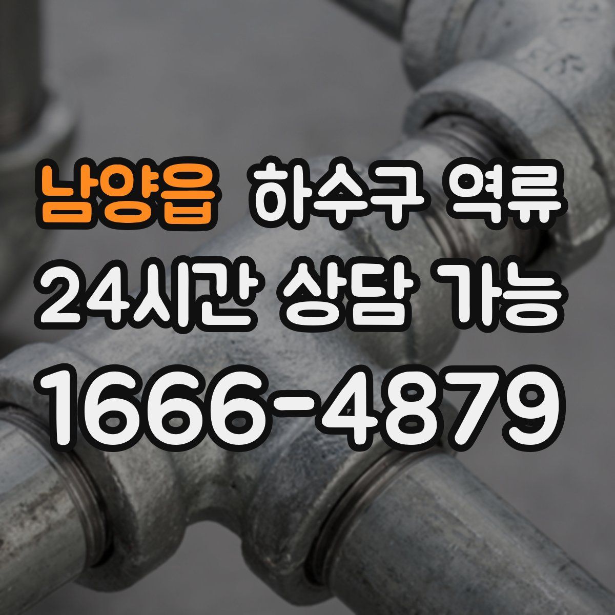 남양읍 하수구 역류