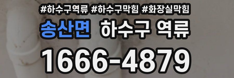 송산면 하수구 역류