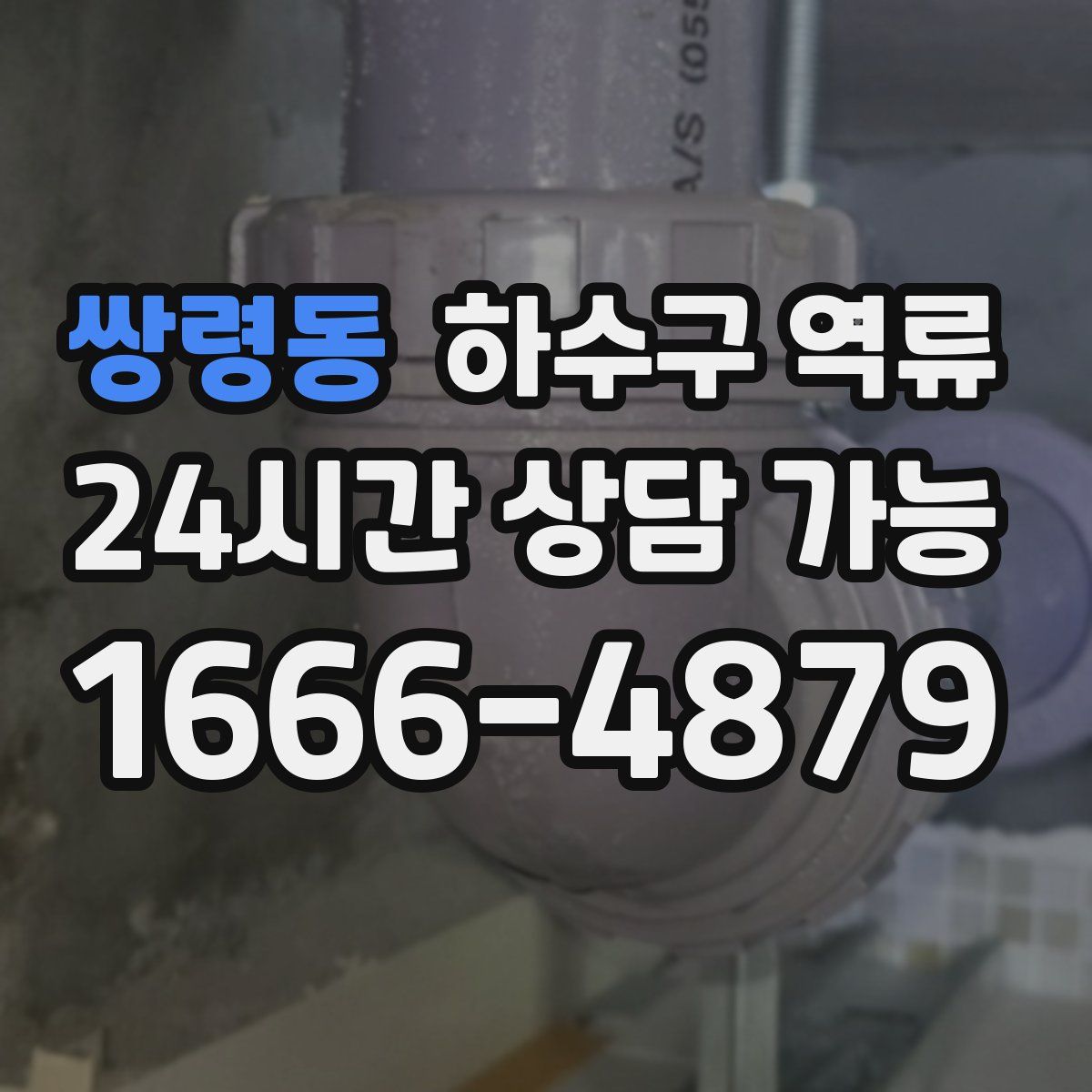 쌍령동 하수구 역류