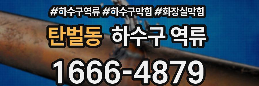 탄벌동 하수구 역류