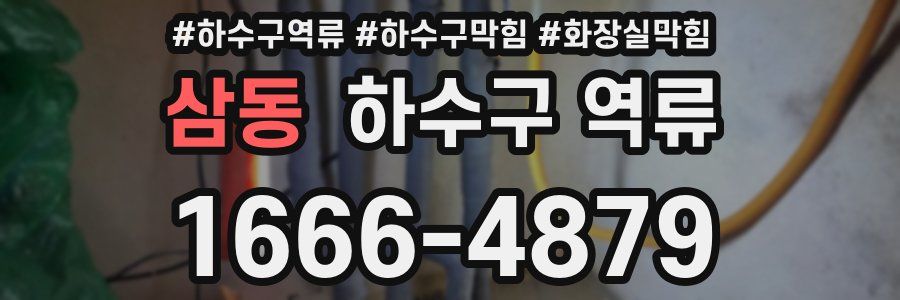 삼동 하수구 역류