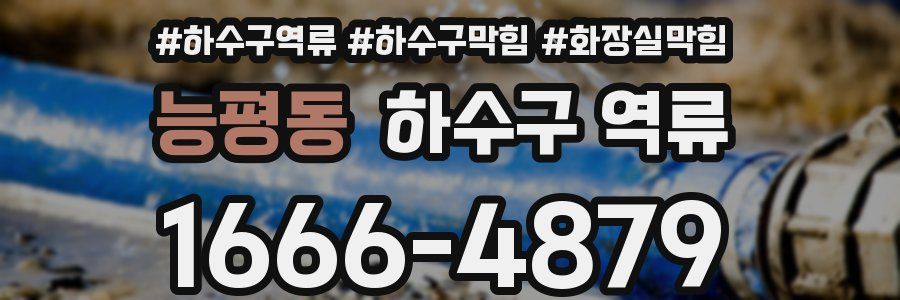 능평동 하수구 역류