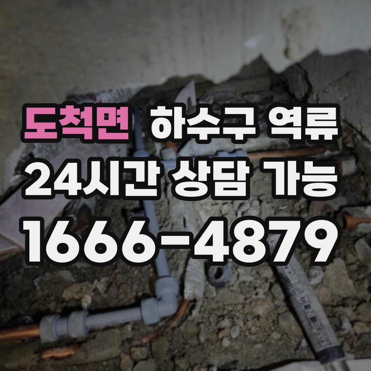 도척면 하수구 역류