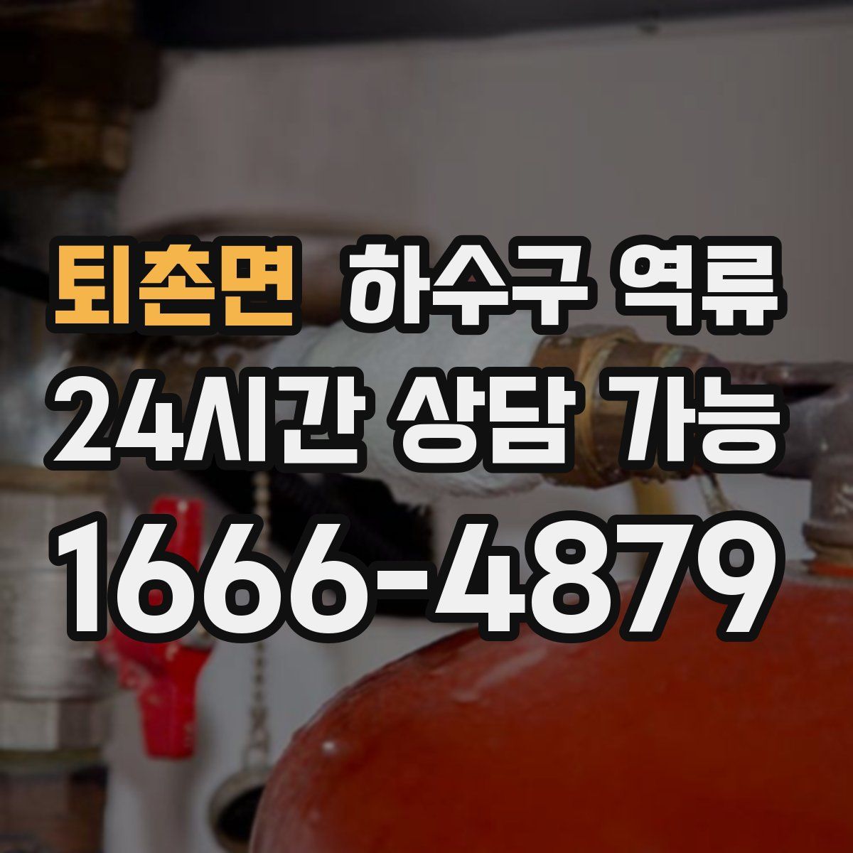 퇴촌면 하수구 역류