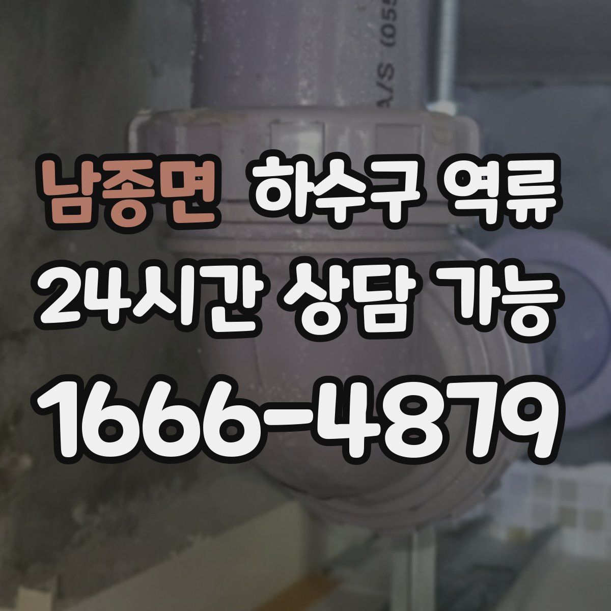 남종면 하수구 역류