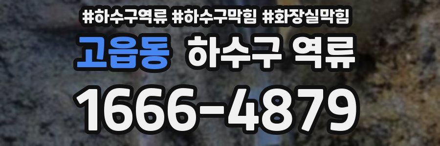 고읍동 하수구 역류