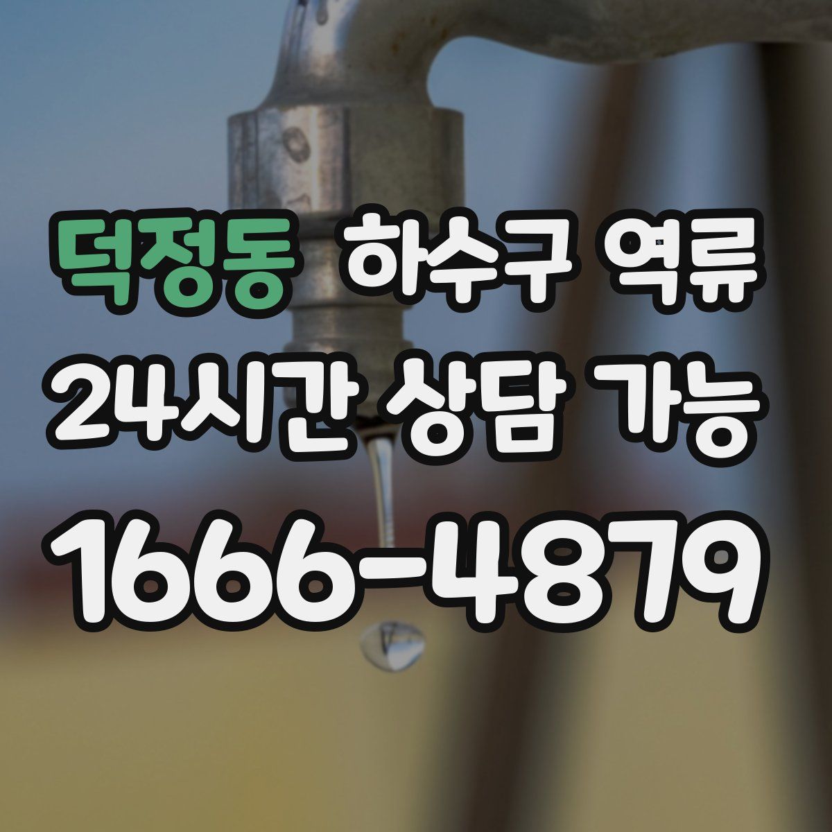 덕정동 하수구 역류