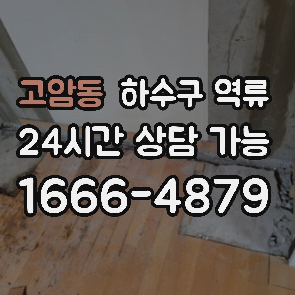 고암동 하수구 역류