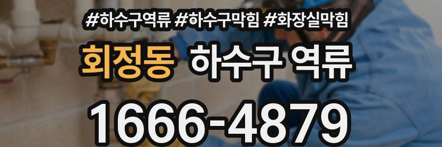 회정동 하수구 역류