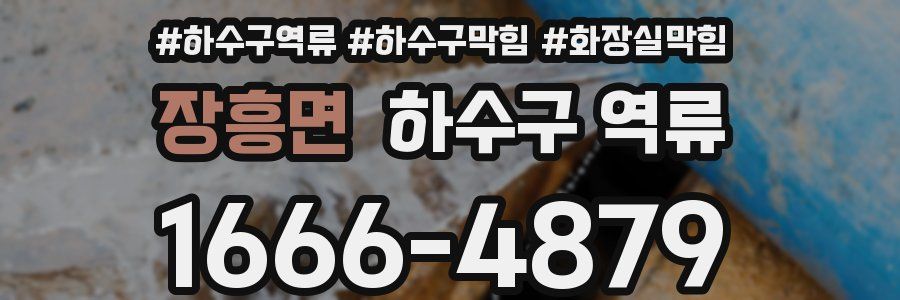 장흥면 하수구 역류