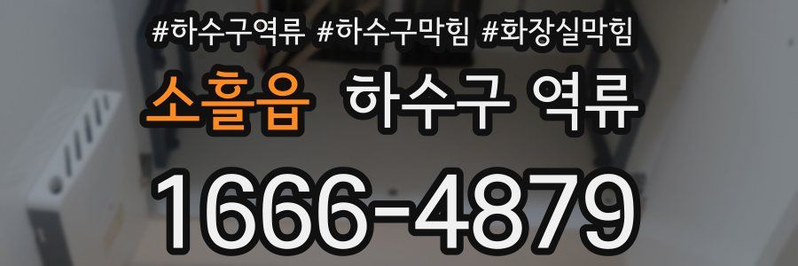 소흘읍 하수구 역류