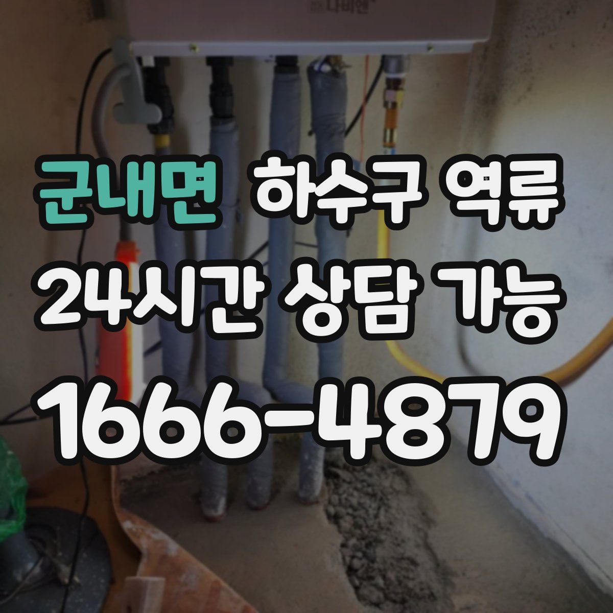 군내면 하수구 역류