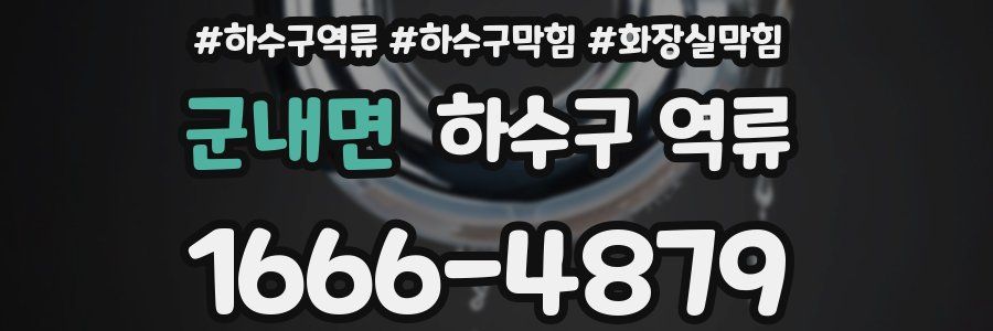 군내면 하수구 역류