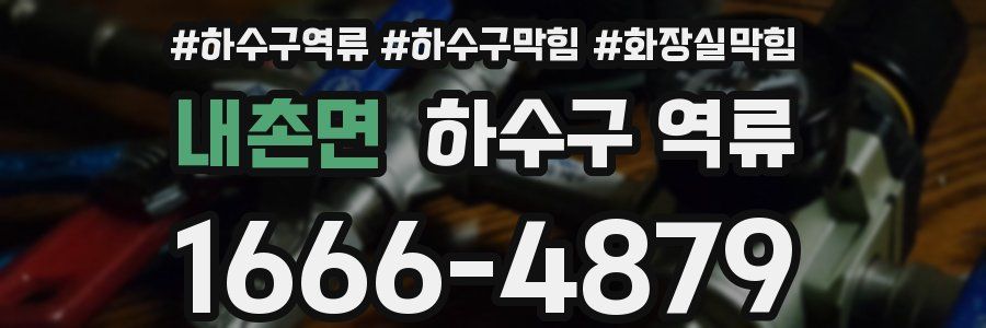 내촌면 하수구 역류