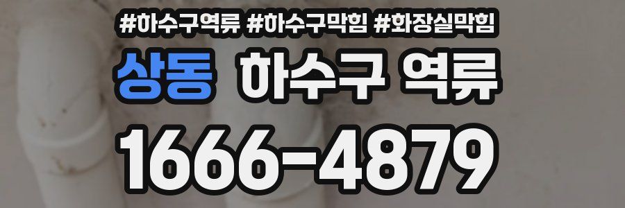 상동 하수구 역류