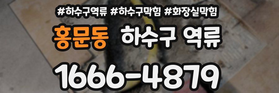 홍문동 하수구 역류