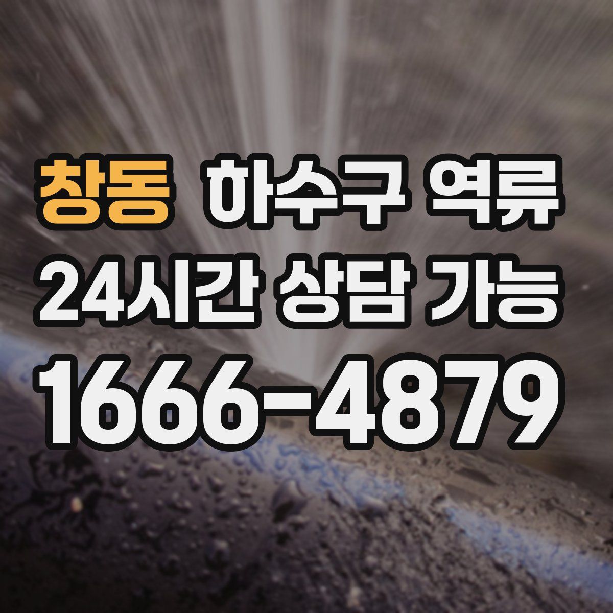 창동 하수구 역류