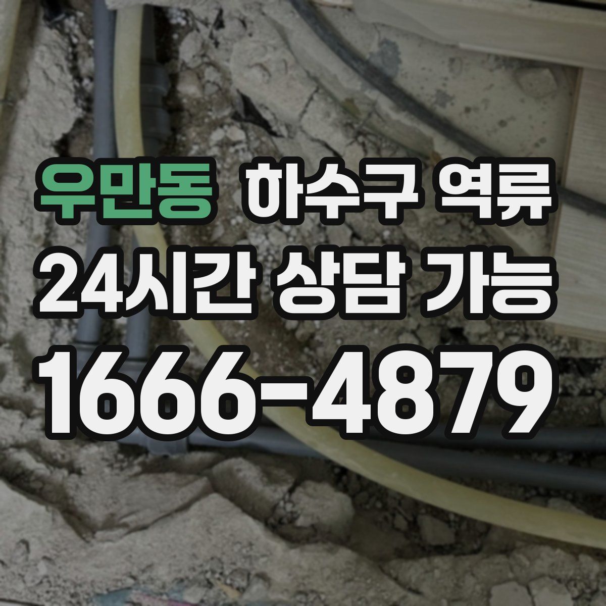 우만동 하수구 역류