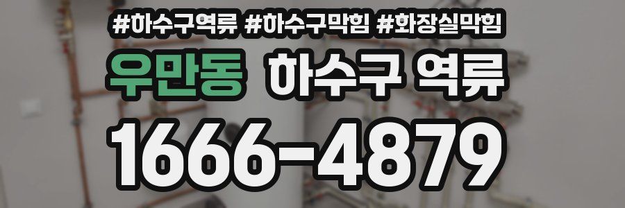 우만동 하수구 역류