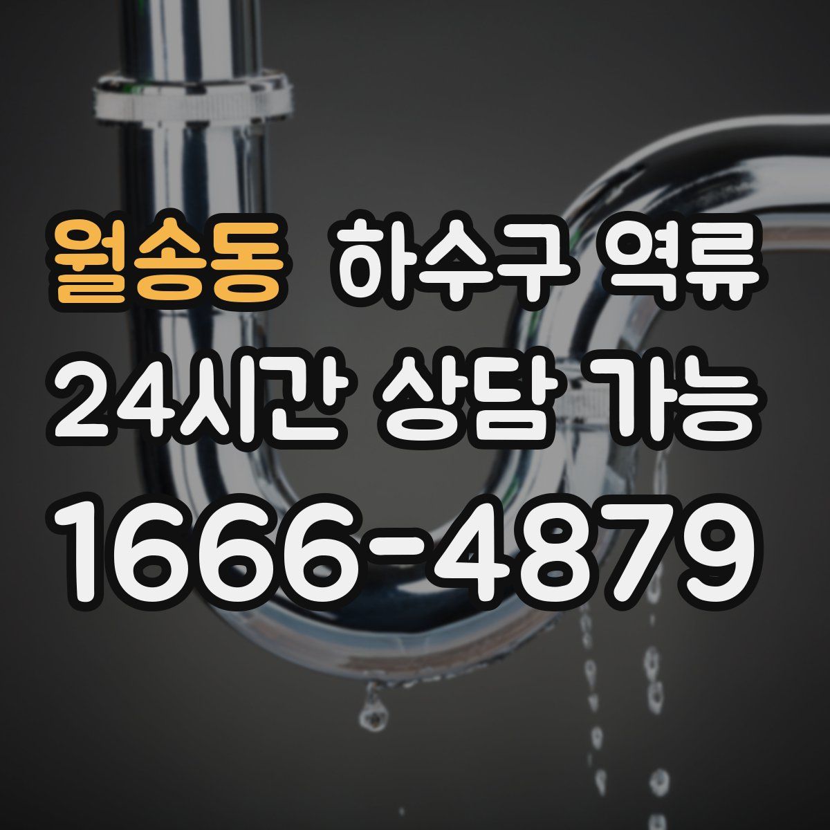 월송동 하수구 역류