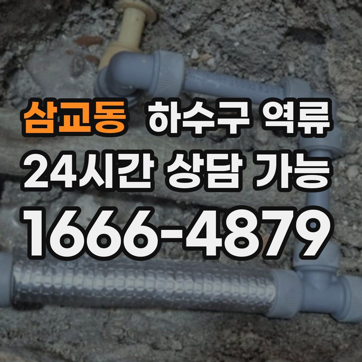 삼교동 하수구 역류