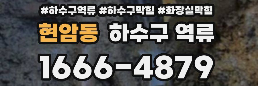 현암동 하수구 역류