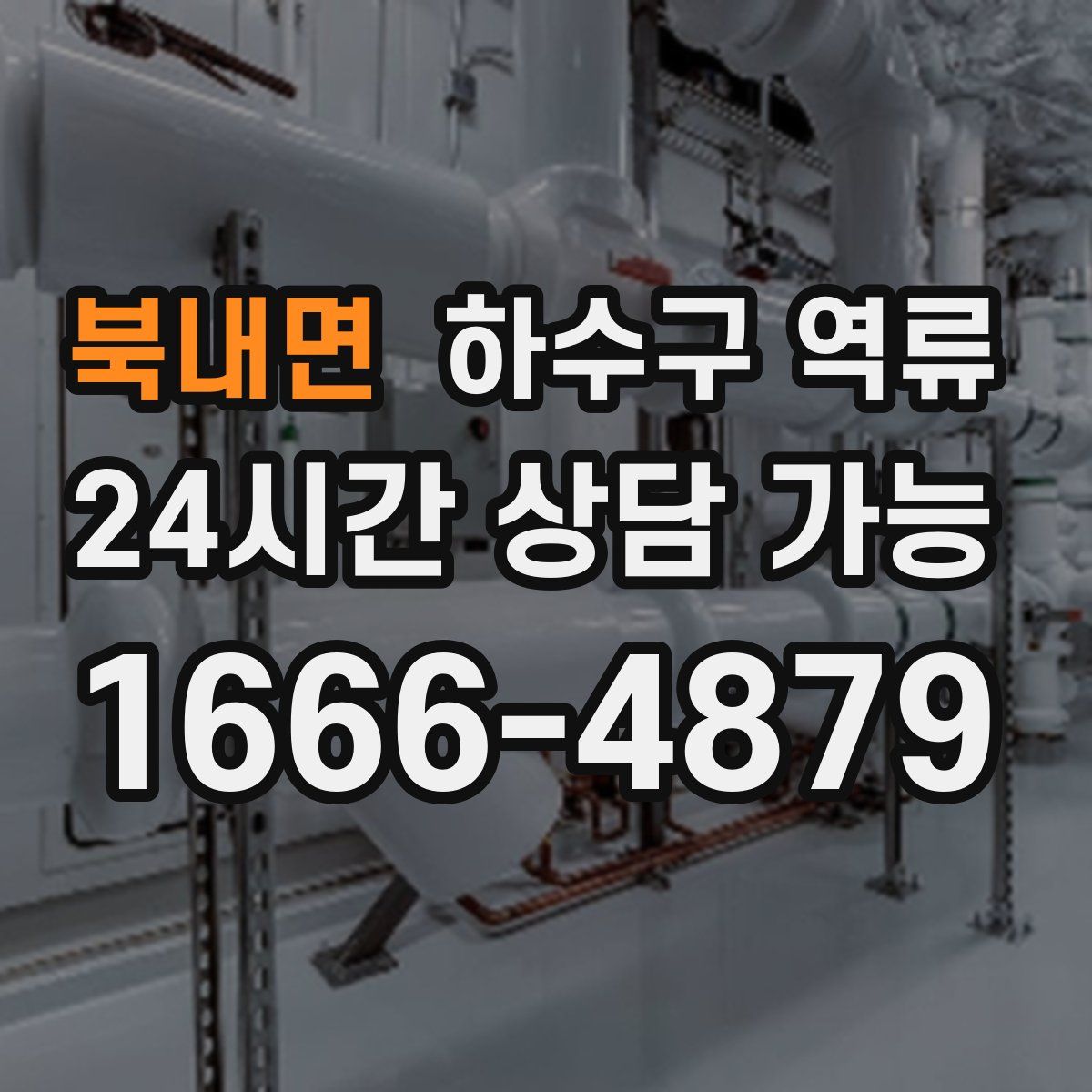 북내면 하수구 역류