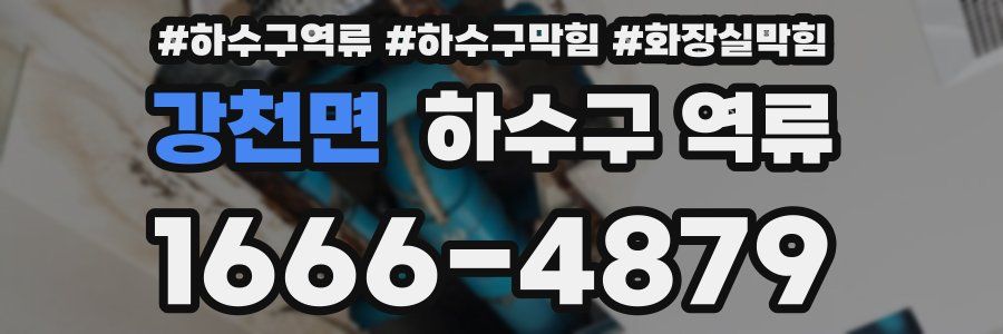 강천면 하수구 역류