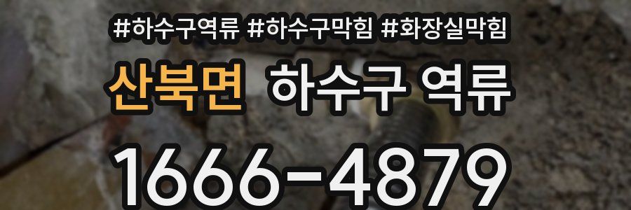 산북면 하수구 역류