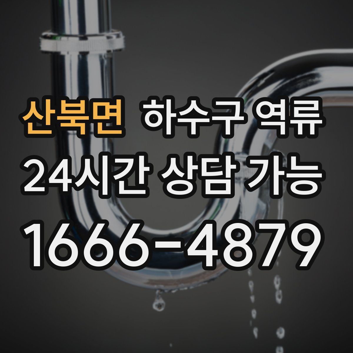 산북면 하수구 역류