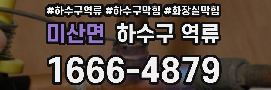 미산면 하수구 역류