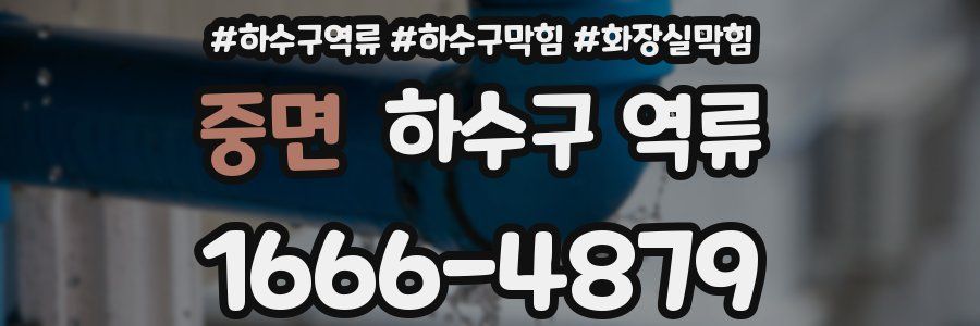 중면 하수구 역류