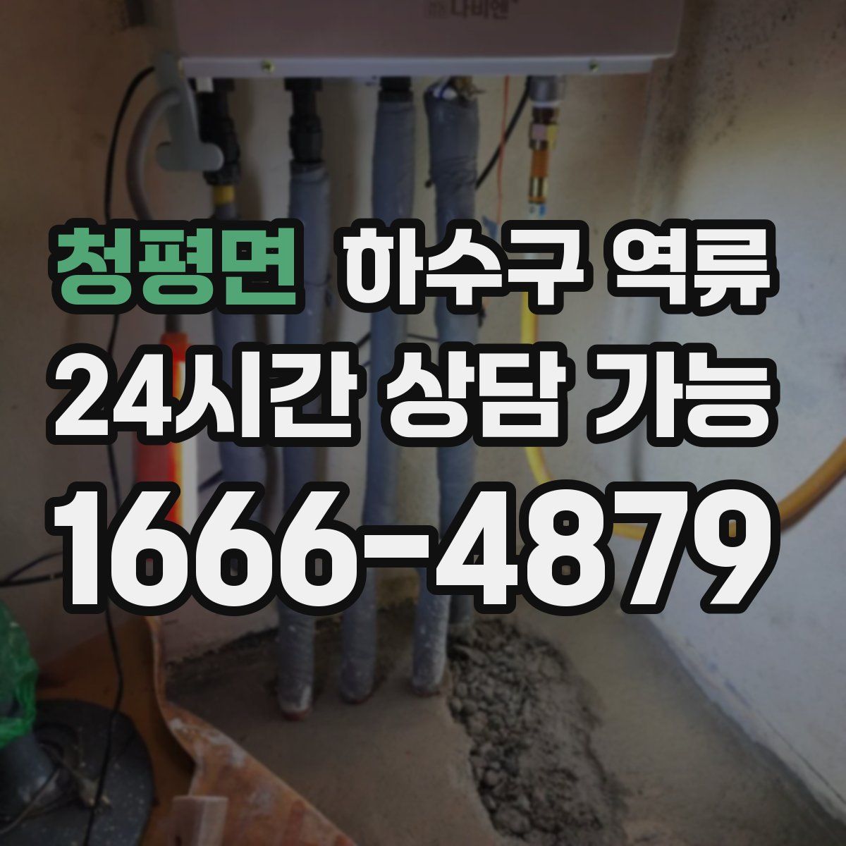 청평면 하수구 역류